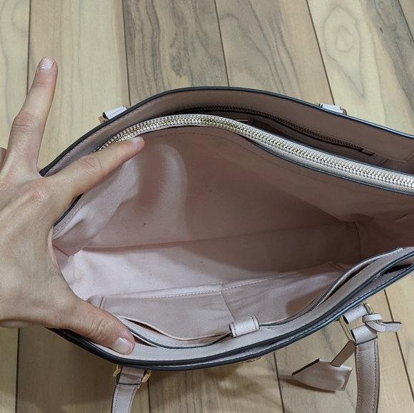 Tory Burch Robinson Tote Bag Pink Leather Beautiful! - Picture 5 of 15